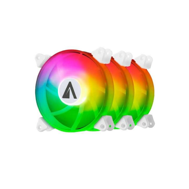 Abysm Gaming Arclight Pack de 3 Ventiladores 120mm con Iluminacion ARGB - Velocidad Max. 1500rpm - Incluye Controlador y Mando