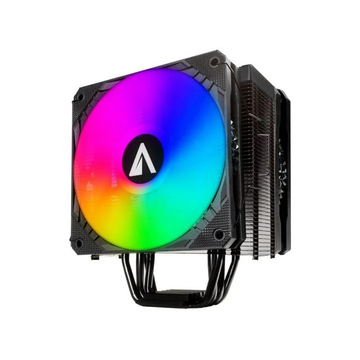 Abysm Gaming Snow IV ARGB Ventilador CPU 120mm con Disipador 4 Heatpipes - Iluminacion ARGB - Velocidad Max. 1600rpm - Color Ne