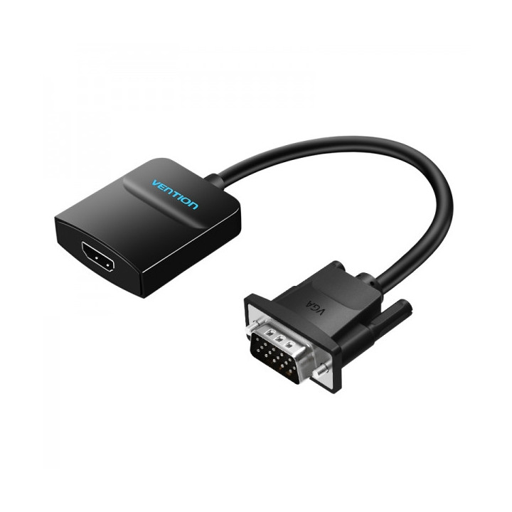 Vention Conversor VGA Macho a HDMI Hembra - 0.5m - Color Negro