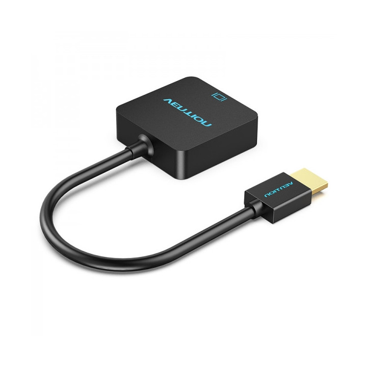Vention Conversor HDMI Macho a VGA Hembra - 0.15m - Color Negro