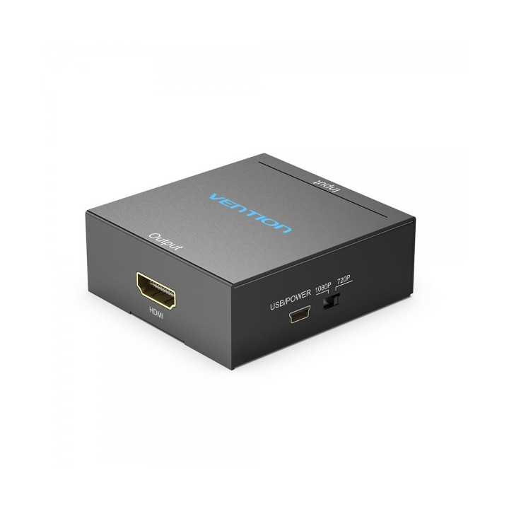 Vention Convertidor RCA Hembra a HDMI Hembra - MiniUSB Hembra - Color Negro