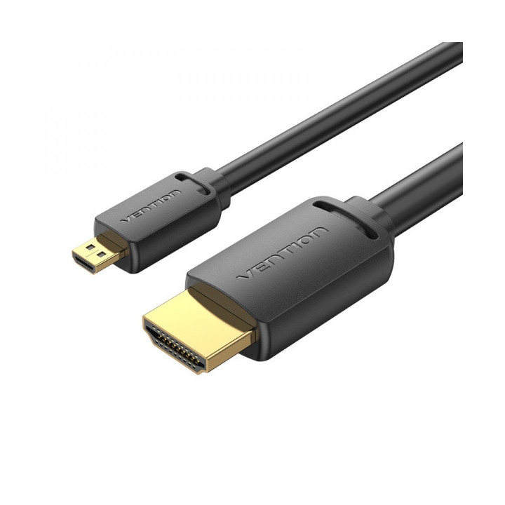 Vention Cable Micro HDMI Macho a HDMI Macho 2.0 4K - 2m - Color Negro