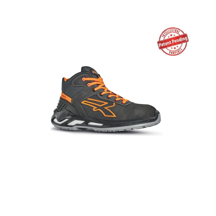 Upower Lord S ESD Calzado de Seguridad Altos - Talla 35 - Piel Nobuck Hidrorepelente