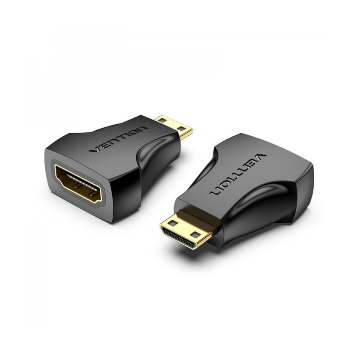 Vention Adaptador Mini HDMI Macho a HDMI Hembra - Color Negro