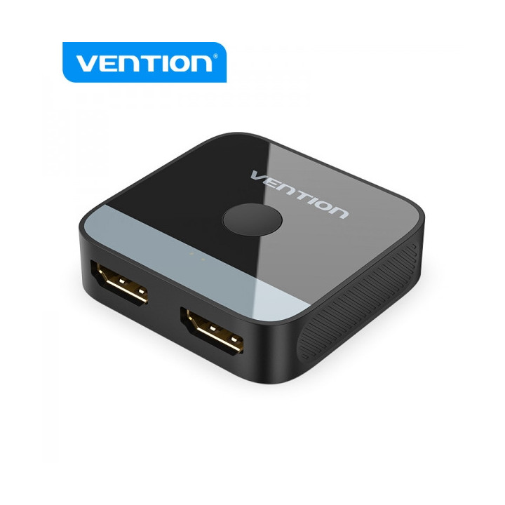 Vention Switch/Splitter HDMI Hembra a 2x HDMI Hembra 4K Bidireccional - Color Negro