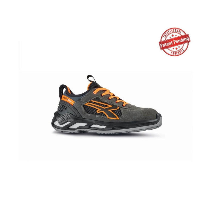 Upower Ryder S ESD Calzado de Seguridad Bajos - Talla 35 - Parte Superior de Nailon Ultraflexible y Gamuza Suave