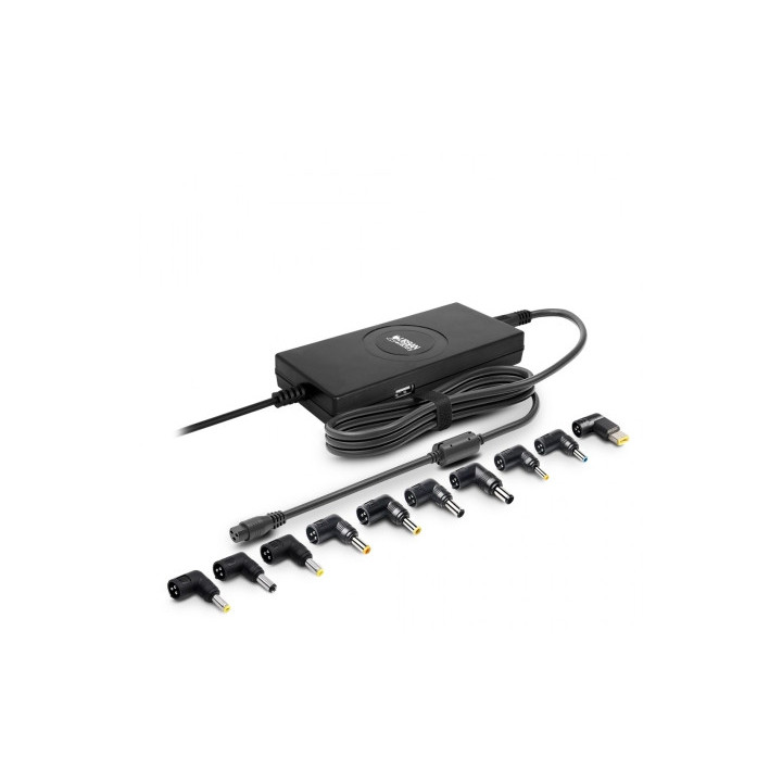 Urban Factory Cargador Universal para Portatil 120W - Delgado - 1x USB-A - Color Negro