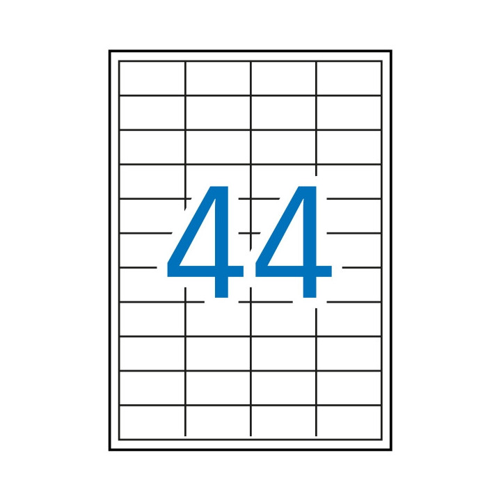 Apli Pack de 4.400 Etiquetas Rectangulares 48