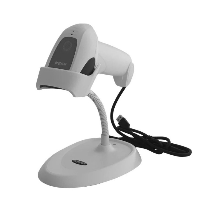 Approx Lector de Codigos de Barras 1D USB con Soporte - Indicador LED