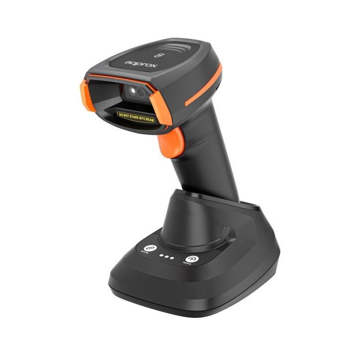 Approx Lector de Codigos de Barras 1D/2D Inalambrico con Base de Carga - Indicador LED