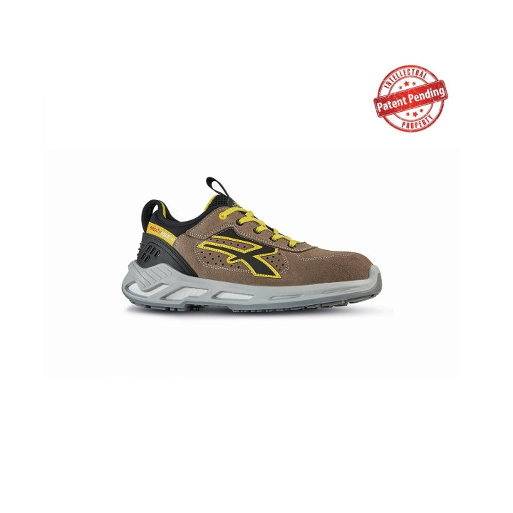 Upower Curry S ESD Calzado de Seguridad Bajos - Talla 35 - Piel Afelpada Perforada