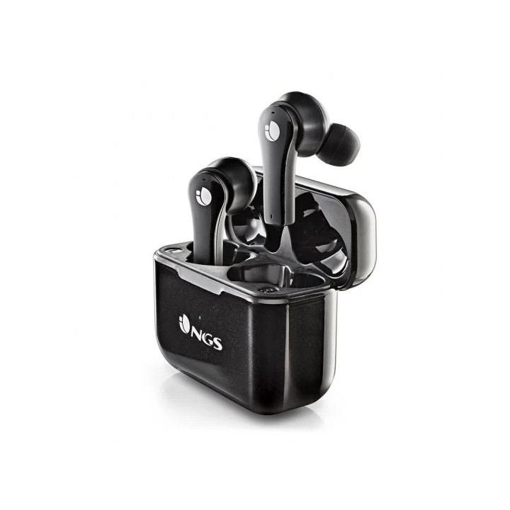 NGS Artica Bloom Black Auriculares Intrauditivos Bluetooth 5.1 TWS - Manos Libres - Asistente de Voz - Autonomia hasta 7h - Bas
