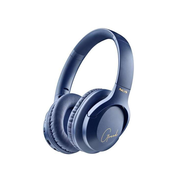 NGS Artica Greed Auriculares Bluetooth 5.1 con Microfono - Diadema Ajustable - Almohadillas Acolchadas - Autonomia hasta 46h -