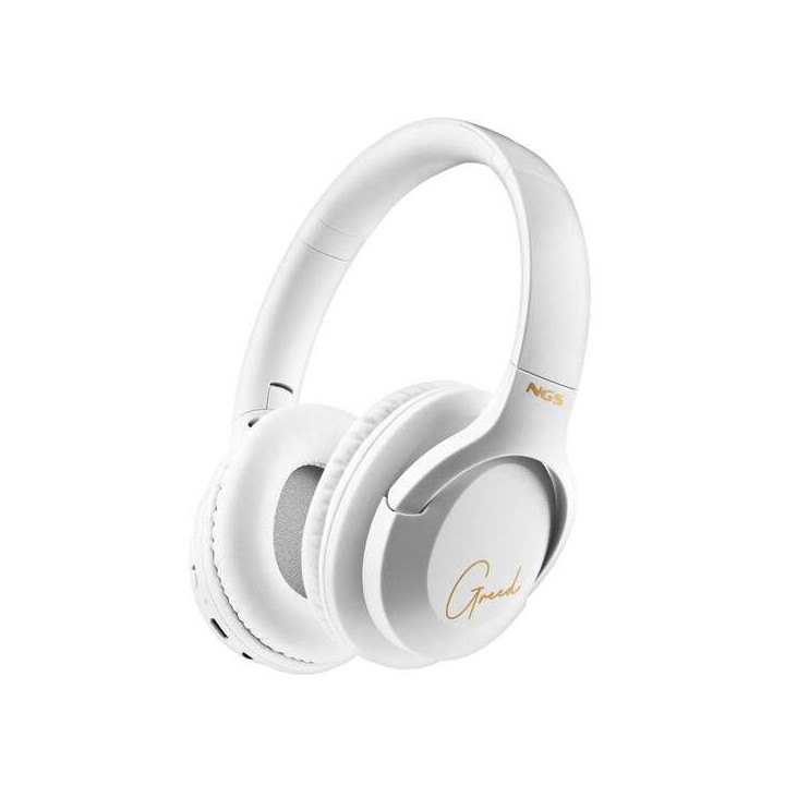 NGS Artica Greed Auriculares Bluetooth 5.1 con Microfono - Diadema Ajustable - Almohadillas Acolchadas - Autonomia hasta 46h -