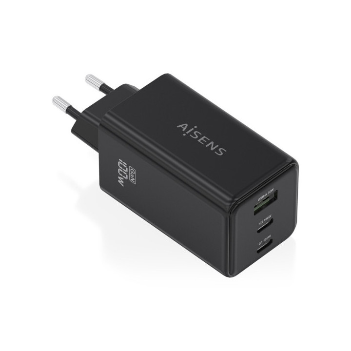 Aisens Cargador GAN 100W - 2xUSB-C PD3.0