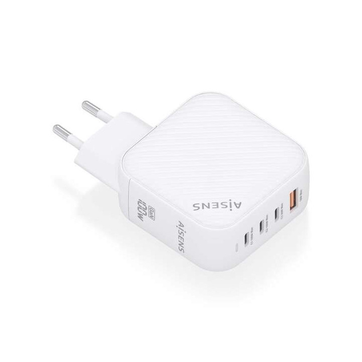 Aisens Cargador GAN 100W - 3xUSB-C PD3.0 QC4.0 - 1xUSB-A QC3.0