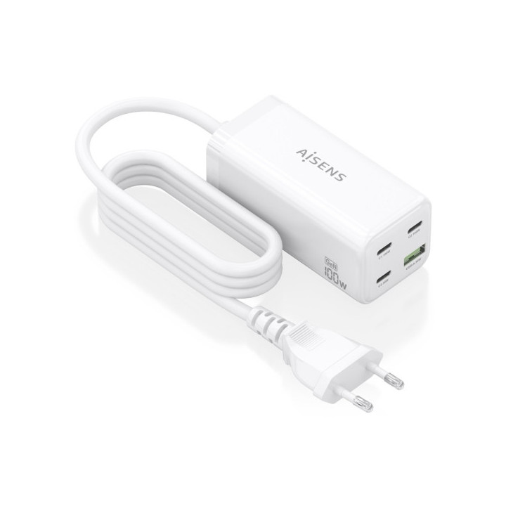 Aisens Cargador GAN 100W - 3xUSB-C PD3.0