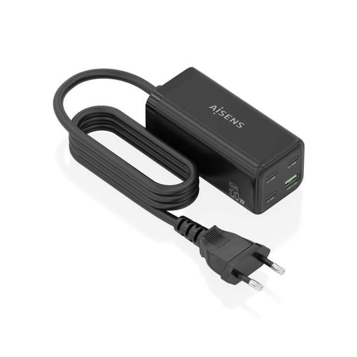Aisens Cargador GAN 100W - 3xUSB-C PD3.0