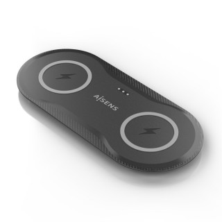 Aisens Cargador Inalambrico 15W - USB-C - Protocolo Qi - Moviles y Auriculares - Proteccion Contra Sobretension