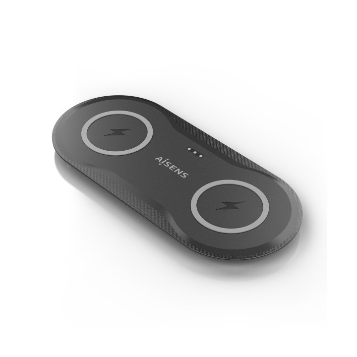 Aisens Cargador Inalambrico 15W - USB-C - Protocolo Qi - Moviles y Auriculares - Proteccion Contra Sobretension