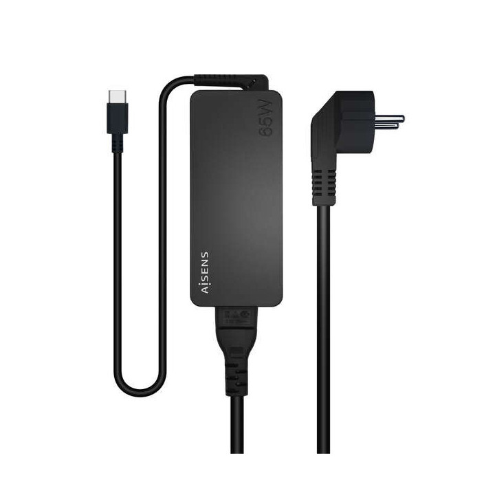 Aisens Cargador 65W PD3.0 1xUSB-C 1.8m - Color Negro