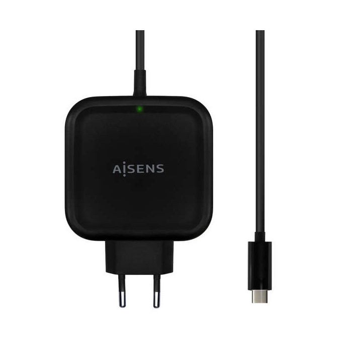 Aisens Cargador 65W PD3.0 QC3.0 1xUSB-C 1.2m - Color Negro