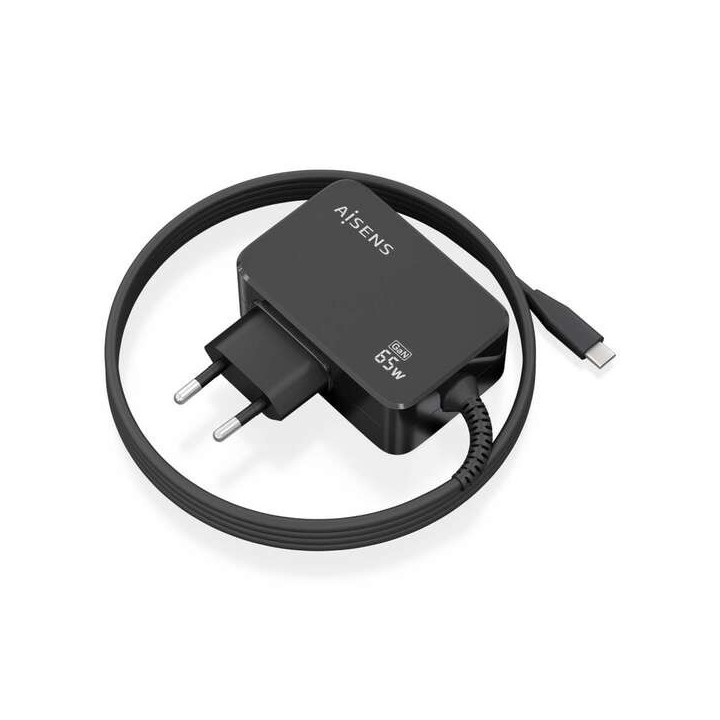 Aisens Cargador GAN 65W PD3.0 1xUSB-C 1.8m