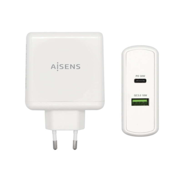 Aisens Cargador para Smartphone 48W 1x USB-C PD3.0 30W