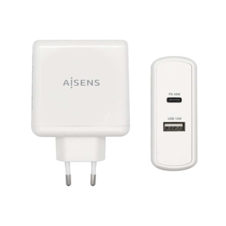 Aisens Cargador para Smartphone 57W 1x USB-C PD3.0 45W