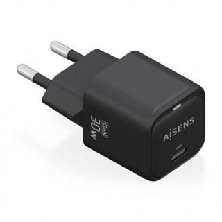 Aisens Cargador Gan USB-C 30W - Alta Eficiencia Energetica - Diseño Elegante y Moderno - Tecnologia AI para Carga Rapida - Mul