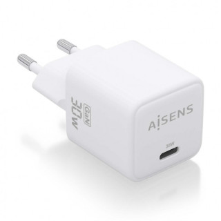 Aisens Cargador Gan USB-C 30W: Eficiencia Energetica y Seguridad - Tecnologia AI - Multiples Protocolos de Carga - Proteccion c