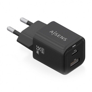 Aisens Cargador Gan USB-C 35W - Alta Eficiencia Energetica - Tecnologia AI para Carga Rapida - Multiples Protecciones de Seguri