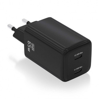 Aisens Cargador Gan USB-C 65W - Alta Eficiencia Energetica - Tecnologia AI - Multiples Protecciones - Carga Rapida y Segura - C
