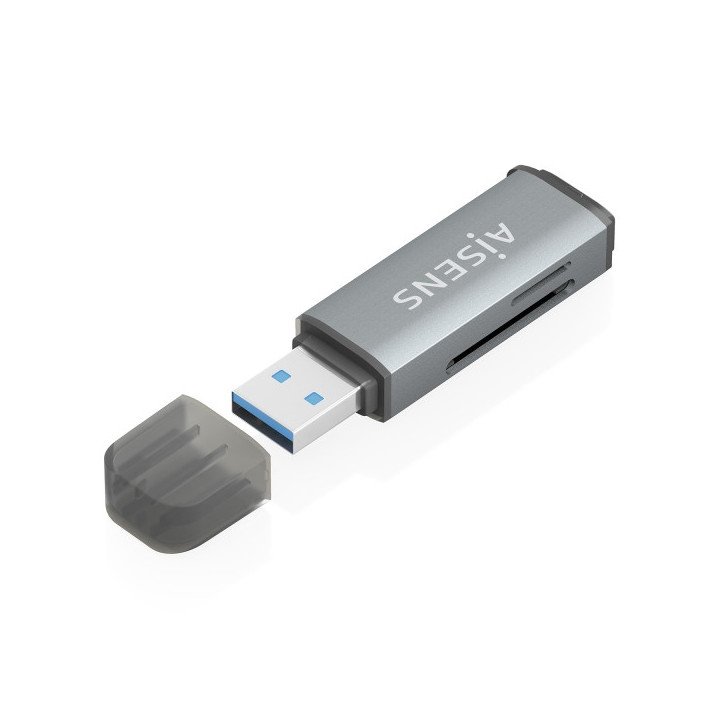 Aisens Lector de Tarjetas USB-A 3.1 Gen1 - Compatible con SD