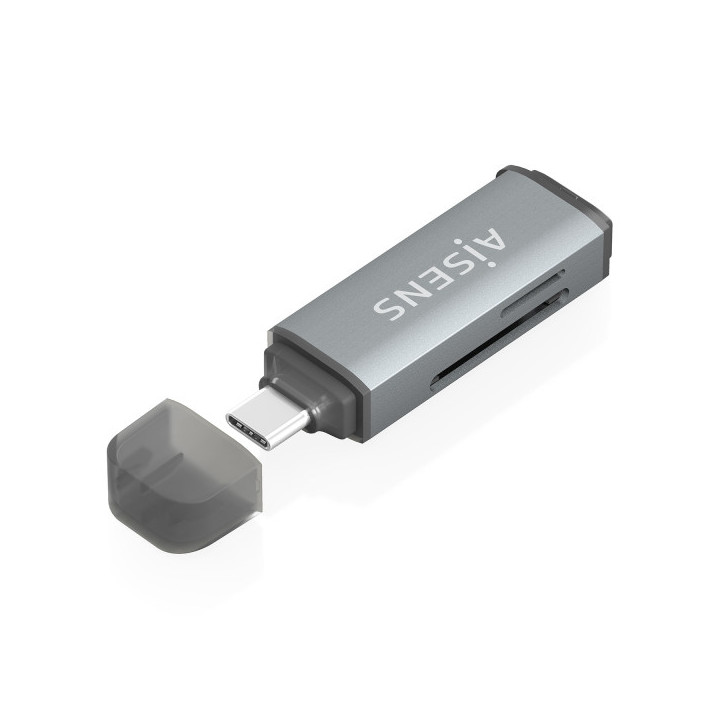 Aisens Lector de Tarjetas USB-C 3.1 Gen1 - Compatible con SD