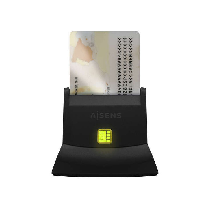 Aisens Lector de Tarjeta Inteligente Dni - Color Negro