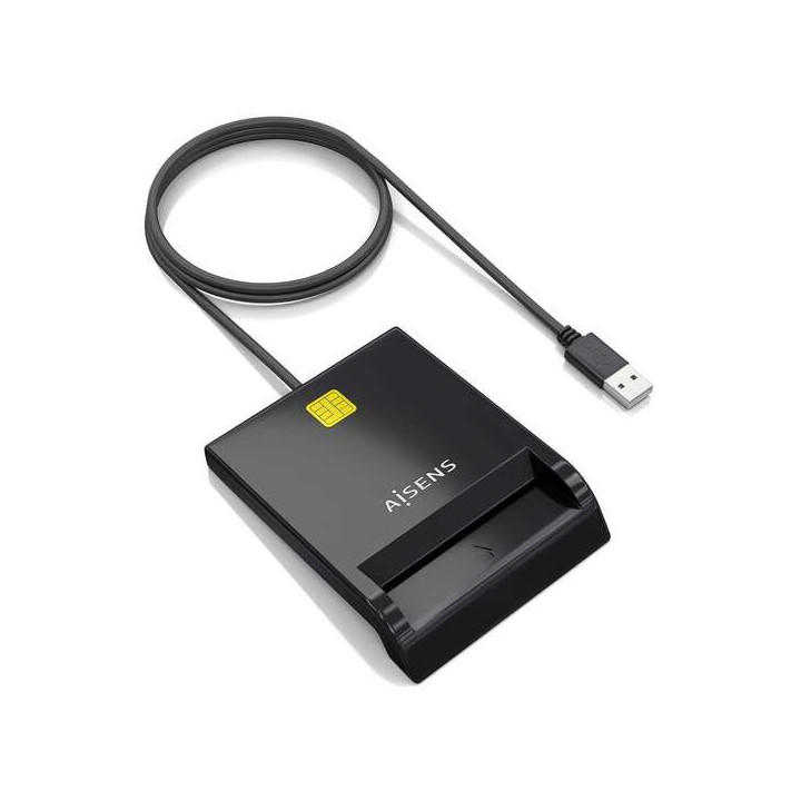 Aisens Lector de Tarjeta Inteligente DNI - Color Negro