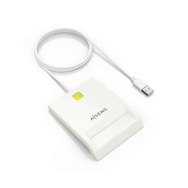 Aisens Lector de Tarjeta Inteligente DNI - Color Blanco
