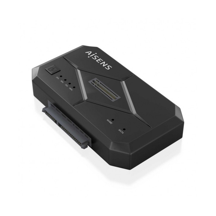 Aisens Docking Station Clonador de Discos Duros - Instalacion Facil - Compatible con SATA y M.2 NVME - Plug and Play - USB 3.0