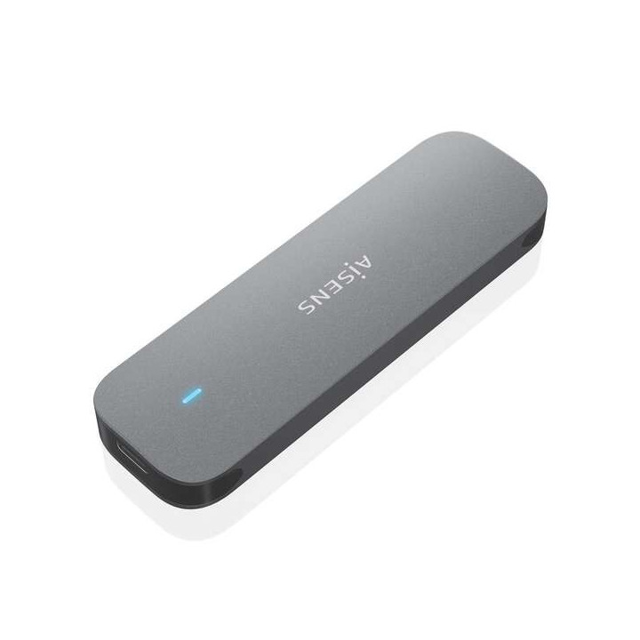 Aisens Caja Externa M.2 (NGFF) ASM2-006Gry SATA a USB3.1 GEN1 - Color Gris