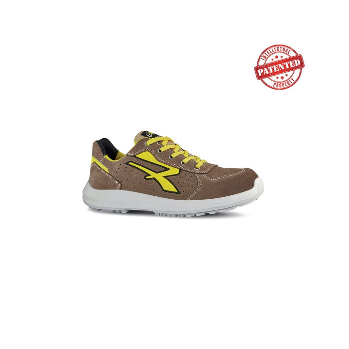 Upower Dorado S ESD Calzado de Seguridad Bajos - Talla 35 - Gamuza Perforada