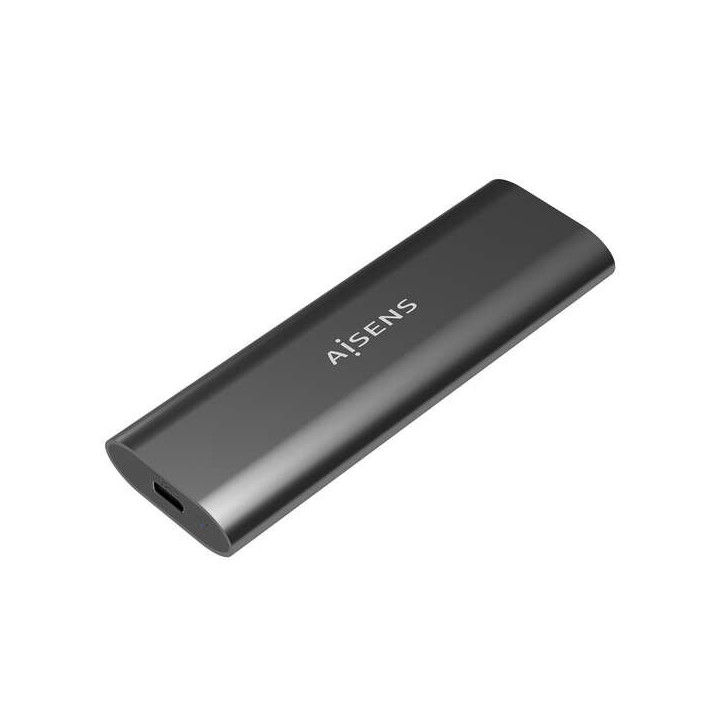Aisens Caja Externa M.2 (NGFF) para SSD M.2 SATA/NVME a USB3.1 GEN2 - Color Gris