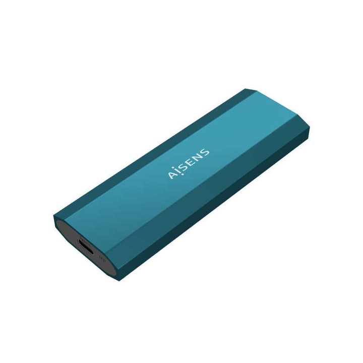 Aisens Caja Externa M.2 (NGFF) - SATA/NVMe a Usb3.1 Gen2 - Color Azul