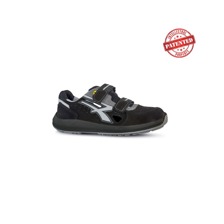 Upower Trix S ESD Calzado de Seguridad Bajos - Talla 35 - Gamuza Perforada