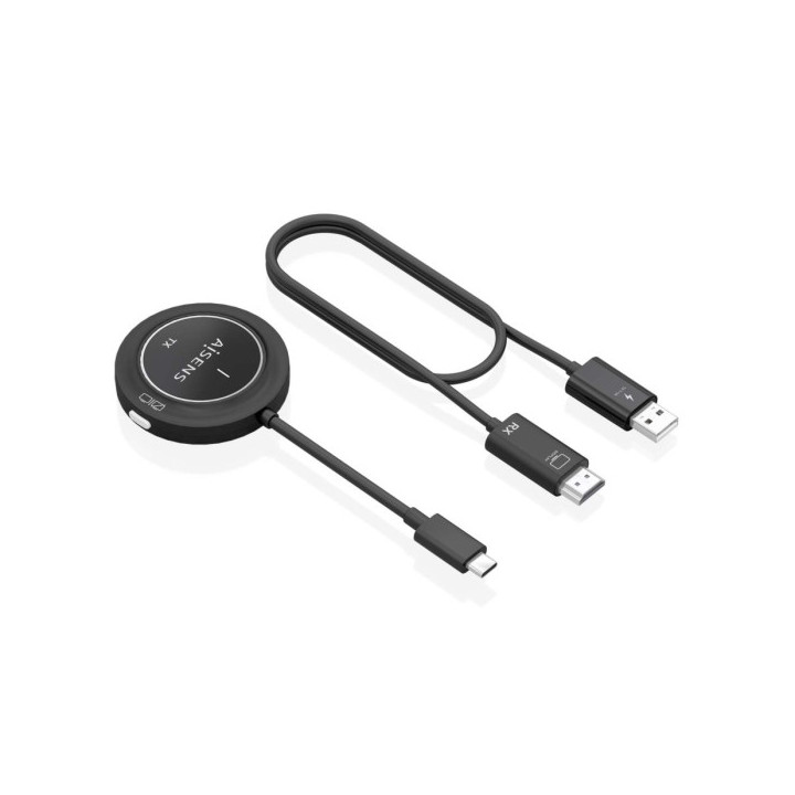 Aisens USB-C a HDMI Inalambrico 1080P 60Hz 30m - Color Negro