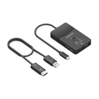 Aisens USB-C Dock - USB-C a 1xHDMI 1080P@60Hz Inalambrico - 1xHDMI 4K60Hz - 2xUSB-C - 1xUSB-C PD 100W - 1xUSB-A - 20cm - Color