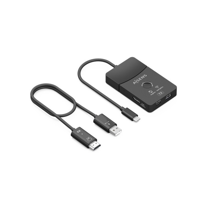Aisens USB-C Dock - USB-C a 1xHDMI 1080P@60Hz Inalambrico - 1xHDMI 4K60Hz - 2xUSB-C - 1xUSB-C PD 100W - 1xUSB-A - 20cm - Color
