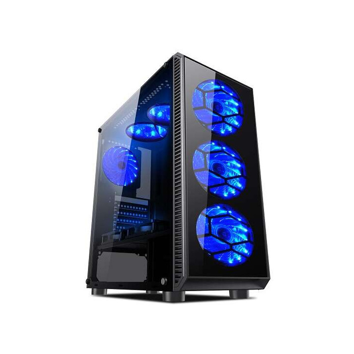 L-Link Avatar Caja ATX - Cristal Templado - 2x SSD/HDD 3.5" - 3x SSD/HDD 2.50" - 6 Ventiladores LED Incluidos - USB 3.0