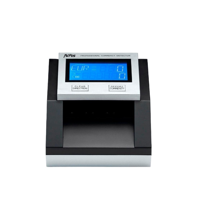 AVPos AVP-DT35G Contador de Billetes - Cuenta Cantidad de Billetes y Valor Total - Libras y Euros - Alta Velocidad de Conteo -