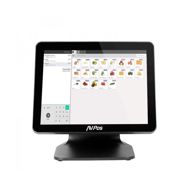 AVPos TPV K4000 15 Tactil - N100 - 8gb Memoria - SSD 128gb - VGA y HDMI - Color Negro